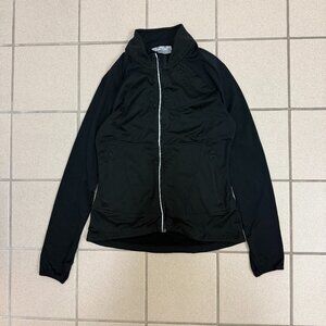 Athleta Twilight Run Jacket Black Zip Up Womens Size Small